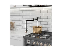 Casainc 1.8 Gpm Pot Filler Kitchen Faucet with 2 Handle