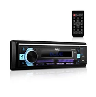 Pyle Am/Fm Bluetooth Stereo Receiver with MP3/Usb/Aux - Single Din