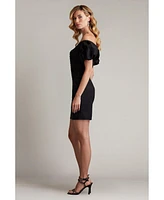 Tadashi Shoji Women's Sofie Puff Sleeve Mini Dress