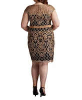 Tadashi Shoji Miranda Sequin Embroidered Dress