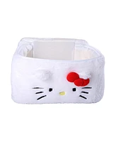 Sanrio Hello Kitty Fluffy Travel Cosmetic Bag - Soft Plush Makeup Cosmetic Jewelry Pouch