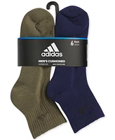 adidas Men's 6pk. Athletic Cushioned Quarter Socks