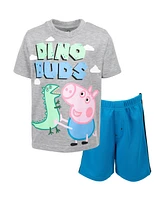 Peppa Pig Boys T-Shirt and Mesh Shorts Outfit Set