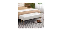 Slickblue Modern Bed Bench Ottoman with Upholstered Seat and Storage Option