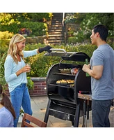 Weber SmokeFire Ii EX4 24" Stainless Steel Wood Fire Pellet Smart Grill, Black