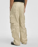 Mode of One Men's Relaxed-Fit Convertible Twill Cargo Pants, Exclusively at Macy's