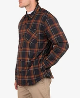 Hurley Men's Portland Sherpa Lined Flannel Shirt