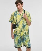 Mode of One Men's Aura Relaxed-Fit Printed Button-Down Camp Shirt, Exclusively at Macy's