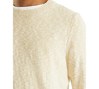 Nautica Men's Slub Linen Crewneck Sweater