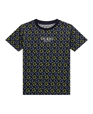 Guess Big Boys Printed Short Sleeve T-Shirt