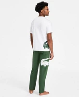 Lacoste Mens Crewneck Loungewear T Shirt Loungewear Pants