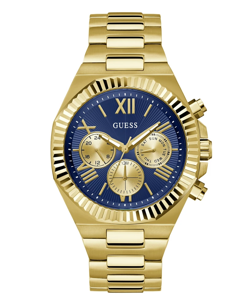 Guess Men's Multi-Function Gold Tone Steel Watch, 44mm