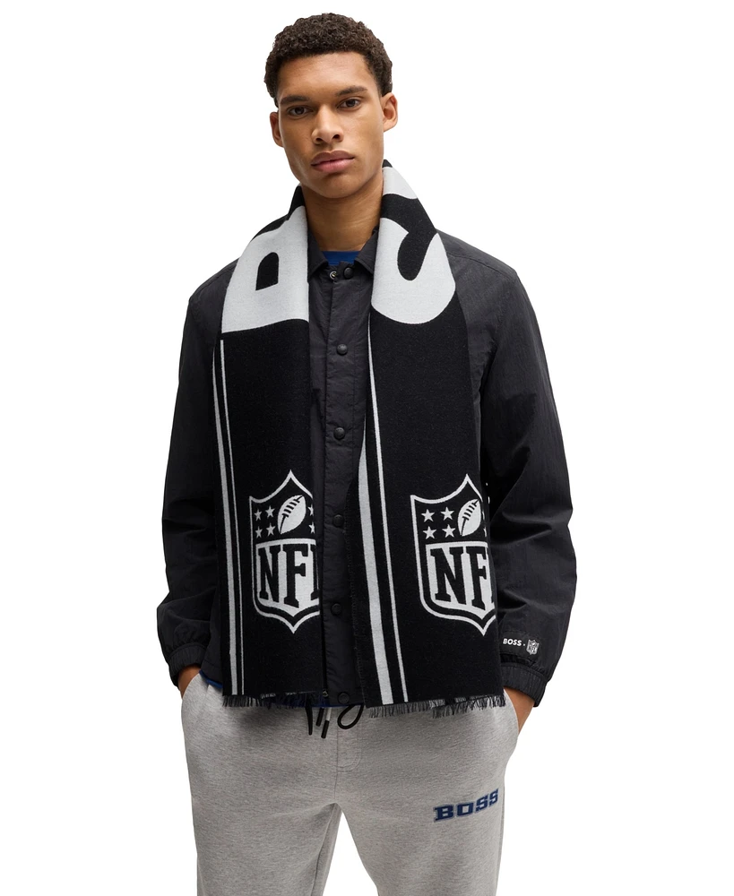 Hugo Boss x Nfl Men's Jacquard Scarf