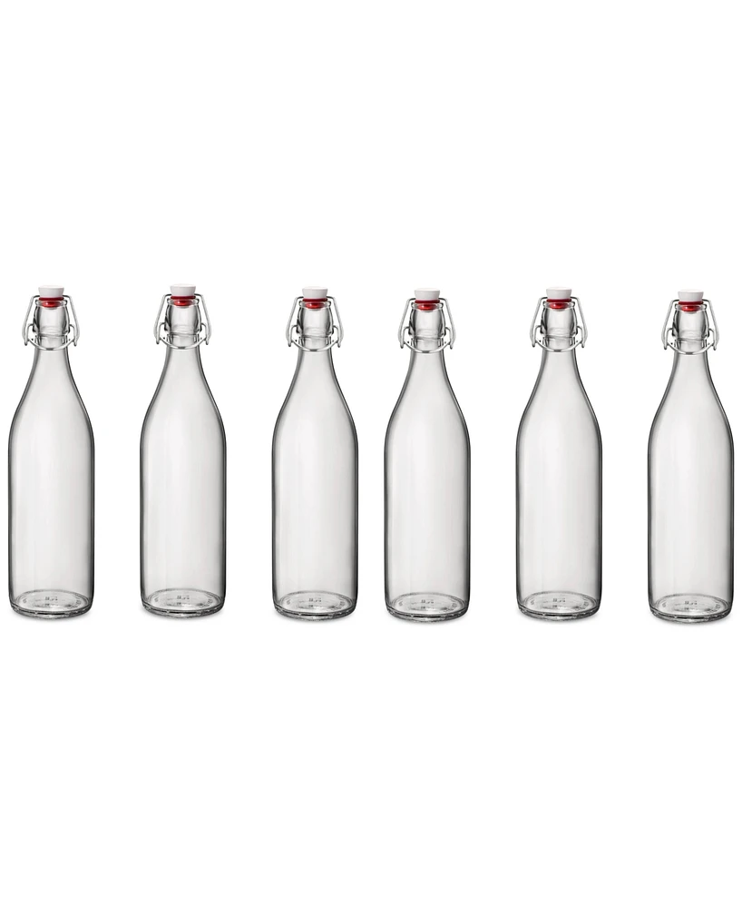 Bormioli Rocco Giara 33.75-Oz. Glass Bottles, Set of 6