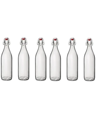 Bormioli Rocco Giara 33.75-Oz. Glass Bottles, Set of 6