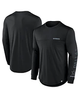 Fanatics Men's Black Dallas Cowboys Grind On Defender Long Sleeve T-Shirt