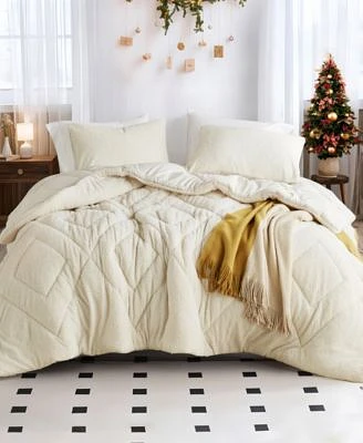 510 Design Kyla Double Diamond Quilted Teddy Comforter Sets