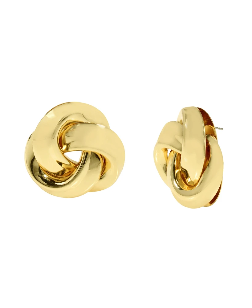 Steve Madden Sculpted Knot Statement Earrings