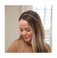 Headbands of Hope Thin Embellished Headband - Gem Leaf