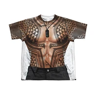 Aquaman Movie Boys Tattoos Short Sleeve Poly Crew Tee / T-Shirt