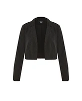 City Chic Plus Payton Pinstripe Jacket