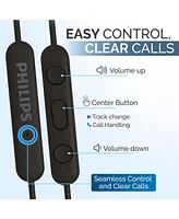Philips Wired Earbuds Usb-c with Microphone Type-c Headphones, Powerful Bass, Lightweight In-Ear Design, 3-Button In-Line Remote