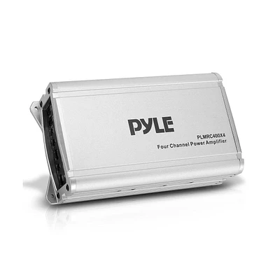 Pyle 4-Channel Weather-Resistant Audio Amplifier, Class D Compact Design, 1200W