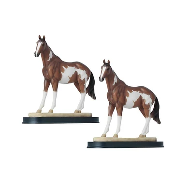 Fc Design "2-pc Set" 6"H Palomino Horse Figurine Statue Ornament Home Room Office Decor and Perfect Ideas for Housewarming