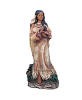 Fc Design "2-pc Set" 11"H Indian Woman with a Baby Statue Native American Figurine Statue Ornament Home Room Office Decor and Perfect Ideas for Housew