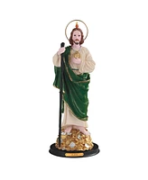 Fc Design "2-pc Set" 12"H Wealth Saint Jude Standing on Money Statue Holy Figurine Statue Ornament Home Room Office Decor and Perfect Ideas for Housew