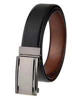 Alfani Men's 2-In-1 Reversible AlfaTech Custom Fit Pressure Locking Plaque Buckle Belt