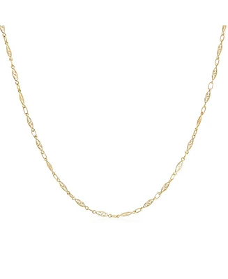 The Lovery Gold Lace Chain Necklace 14K Gold