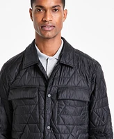 Alfani Men's Quilted Shirt Jacket, Exclusively at Macy's