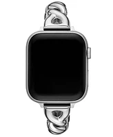 Kate Spade New York Women's Silver-Tone Stainless Steel Band for Apple Watch, 38/40/41/42/44/45mm