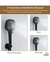 Casainc 4 Functions 15.7 Inch Flush Mount Thermostatic Shower System