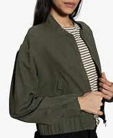 Sanctuary Women's Linen-Blend Bomber