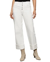 Sanctuary Women's Luna Cuffed Wide-Leg Jeans