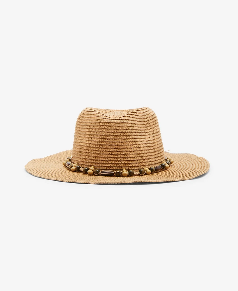 Steve Madden Beaded Trim Western Hat