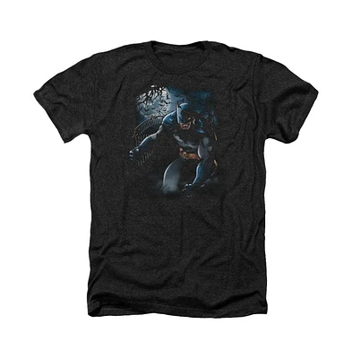 Batman Men's Light Of The Moon Adult Heather Tee / T-Shirt