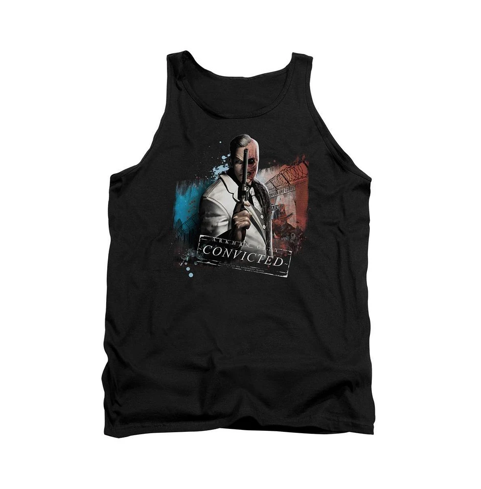 Batman Men's Arkham City Two Face Adult Tank Top