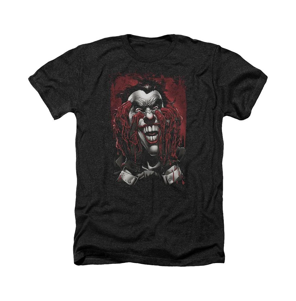 Batman Men's Blood Hands Adult Heather Tee / T-Shirt