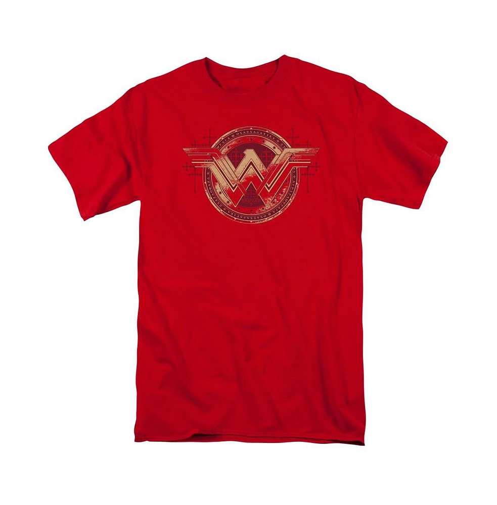 Batman V Superman Men's Wonder Woman Shield Short Sleeve Adult Tee / T-Shirt