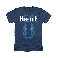 Blue Beetle Men's Mask Adult Heather Tee / T-Shirt