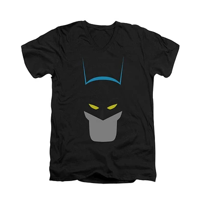 Batman Men's Simplified Short Sleeve Adult V Neck Tee / T-Shirt