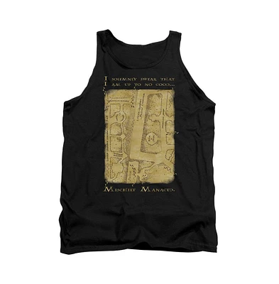 Harry Potter Men's Marauders Map Interior Words Adult Tank Top