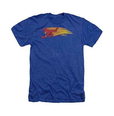 Flash Men's Dc Comics Fastest Man Alive Adult Heather Tee / T-Shirt