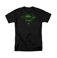 Superman Big & Tall Circuits Shield Short Sleeve Adult Tee / T-Shirt