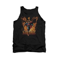 Superman Men's Through The Fire Adult Tank Top