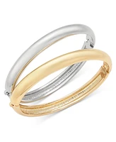 On 34th 2-Pc. Two-Tone Bangle Bracelets, Exclusively at Macy's