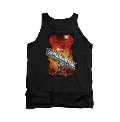 Superman Men's Steel Girder Adult Tank Top